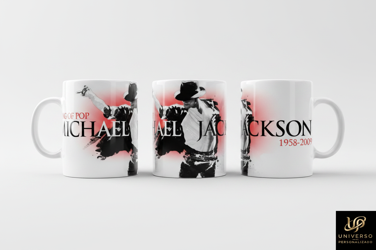 Caneca Michael Jackson King of Pop 1958-2009