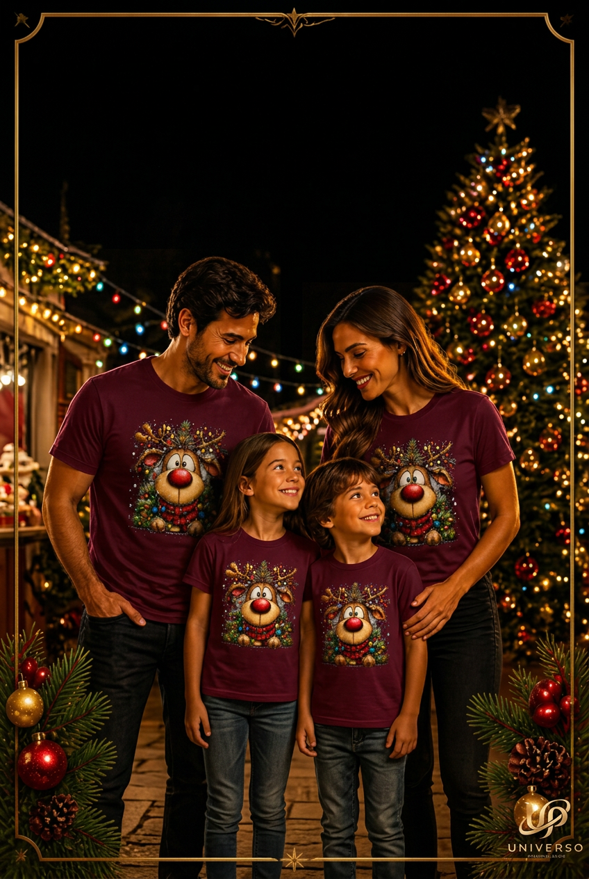 Imagem de produto de Natal sem texto, apenas com o logótipo Universo