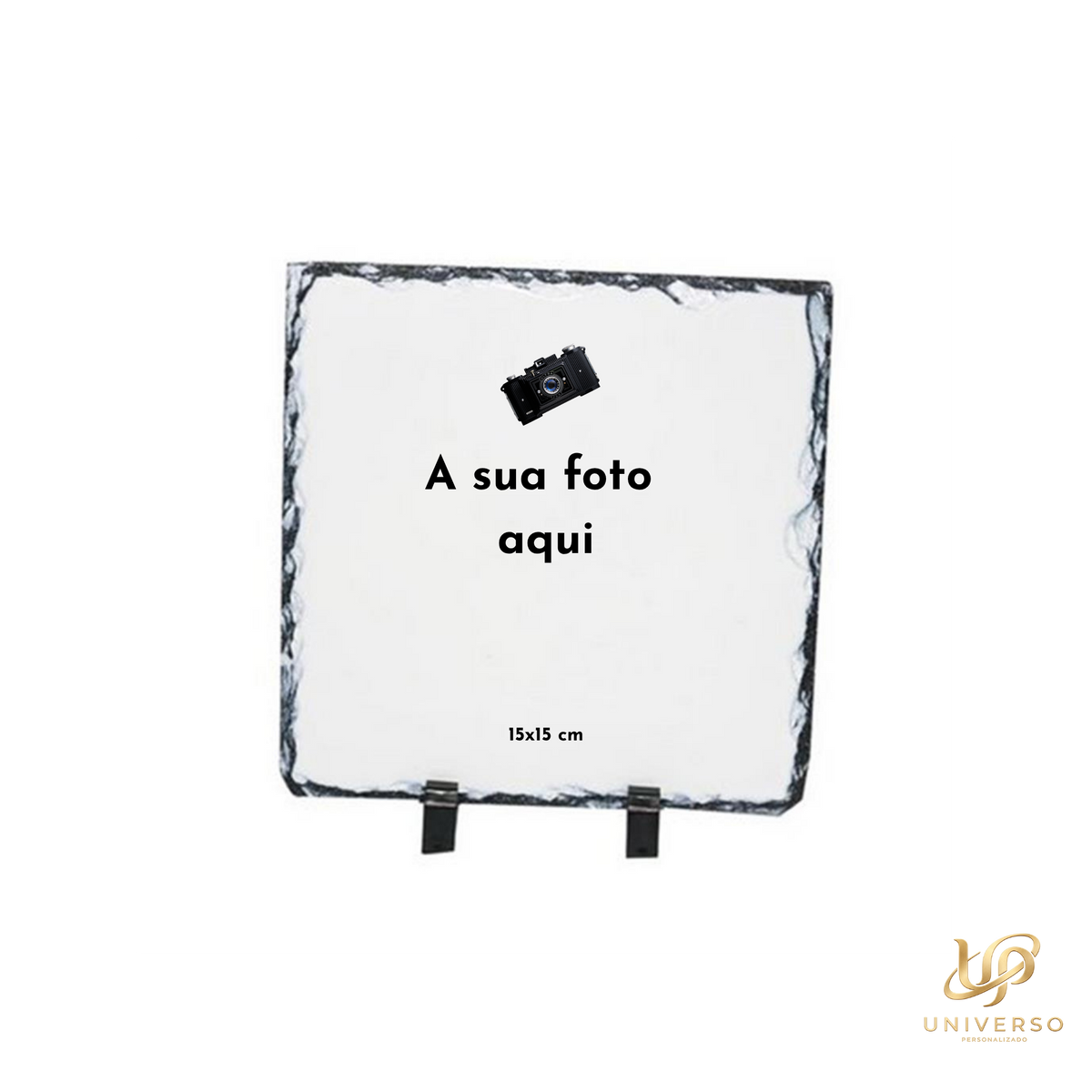 Pedra Decorativa Personalizada com Foto 15x15cm